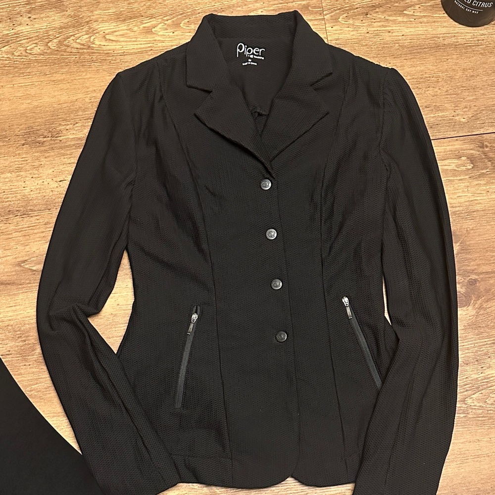 Piper by Smartpak Women's Black Mesh Equestrian Blazer